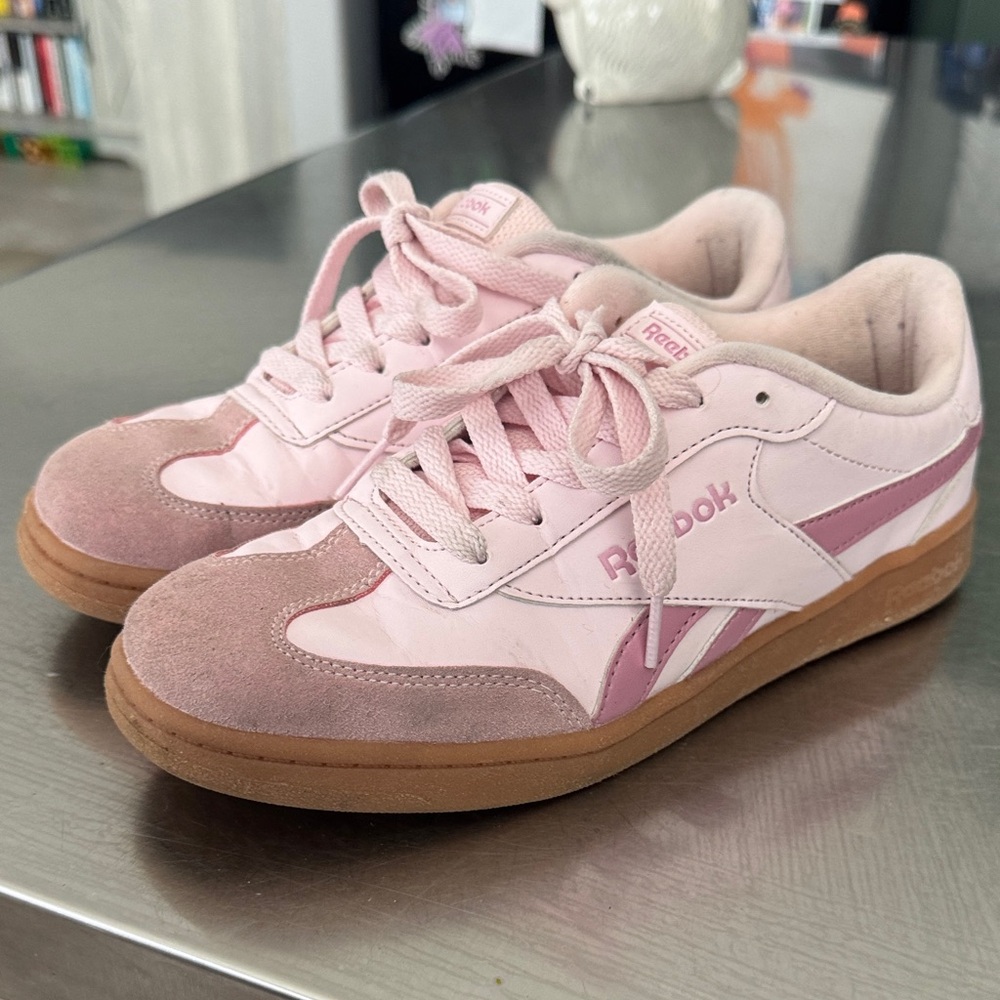 Reebok Pink Low-Top Sneakers with Dusty Rose Accents - Picture 5 of 5